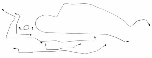 Fits 1966 Ford Mustang Complete Brake Line Set MBLK07